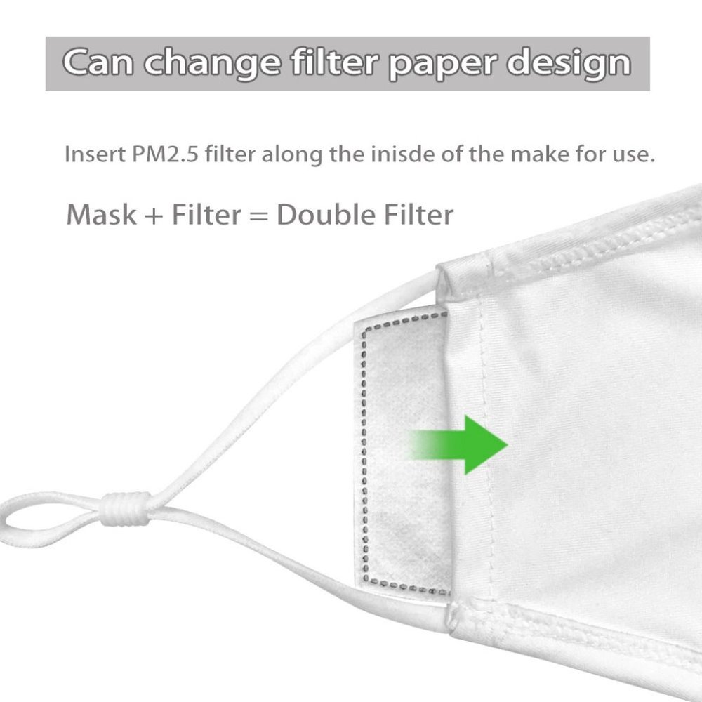 Washable Face Mask American Flag - 2 Filters - Picture 3 of 5